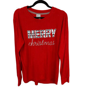 Royce Brand Christmas Top Womens Large Embroidered Holiday Red Stretchy